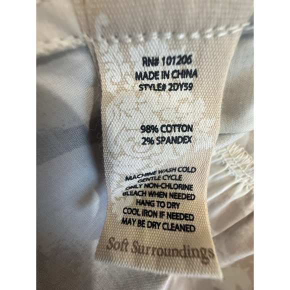 Soft Surroundings Sz 14 Moonglow Midi Dress Button Down Tiered Fall Black Brown - Picture 13 of 15